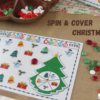 Printable Spin & Cover Christmas Activity Mats