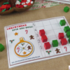 Printable Spin and Build Christmas Activity Mats
