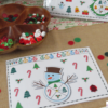 Printable Spin and Cover Christmas Mats