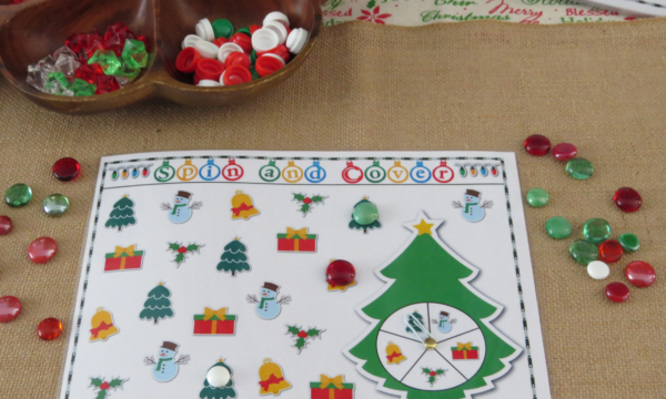 Spin and Cover Christmas Activity Mats